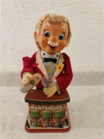1960's Charlie Weaver Tin Toy Bartender