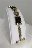 7" Black & Gold Heidi Daus Bracelet