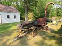 Papec Ensilage Cutter on 4 steel wheel frame