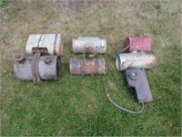 7-Gas Tanks, 6 Steel, One Plastic