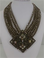 15" Heidi Daus 6 strand necklace