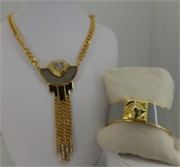 Vince Camuto Gold & Grey Necklace/Bracelet