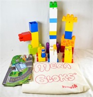 TOY BLOCKS & TOTE ROAD MAP BAG