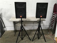 JBL PA Speakers w/ Stands