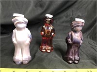 Glass figurines (3)