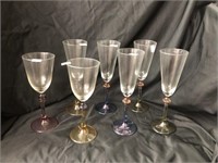 Colored Glass Stemware (7)