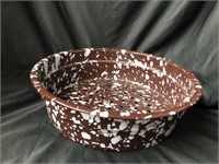 Brown Enamel Strainer