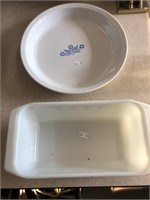 Corelle Pie Plate And Pyrex Loaf Dish