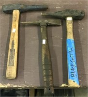 3 Blacksmith And Chipping Hammers