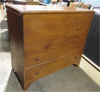 PINE BLANKET CHEST W/2 LOWER DRAWERS - 43x38" TALL