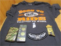 Born To Ride Shirt & Misc Items