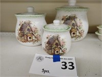 Decorative Jars- Lot of Three (3)