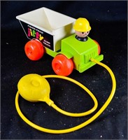 FISHER PRICE JIFFY DUMP TRUCK VINTAGE