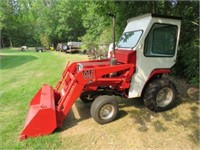 87 MF 1010 MFWD, 3 Cyl. Diesel w/Loader & Cab