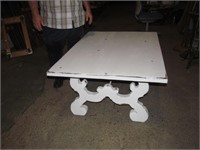 Large white coffee table