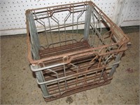 Old metal crate