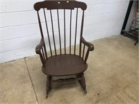 Painted Spindle Back Rocking Chair