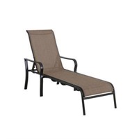 New Never Rust Aluminum Sling Chaise Lounge in Bro