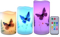Battery operated Candles Set of 3 Flameless