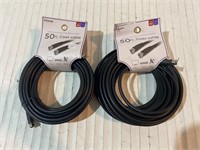 (2Pk ) RG6 COAXIAL CABLE 50 FT. iHOME AUDIO/VIDEO