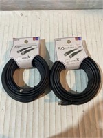 (2Pk ) RG6 COAXIAL CABLE 50 FT. iHOME AUDIO/VIDEO