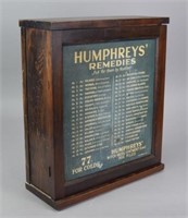 Humphrey's Remedies Drug Store Display Cabinet