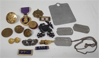 WWII Era US Medals, Pins, & More