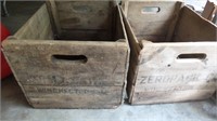 (2) Wooden Apple Crates