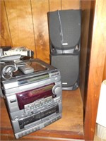 Aiwa Stereo, FM, CD, Cassette, w/Remote AS-IS