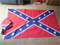 (2) Confederate Flags 35"x60"
