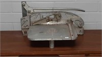 Antique metal paper cutter model 50-1 JMJ Cutters