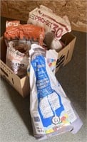4 PARTIALLY USED BAGS OF CEMENT AND FLOORING MIXES