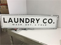 Metal Laundry Co. Sign
