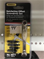 New Ratcheting offset screwdriver set