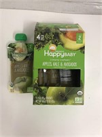 (2x Bid) New Happy Baby organics 4 pack baby food