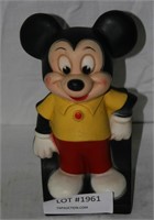 VINTAGE HARD PLASTIC MICKEY MOUSE COIN BANK
