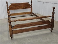 Solid maple queen bed frame