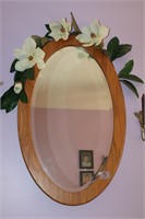 OVAL AMISH OAK MIRROR ONLY