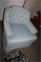 BLUE BARREL CHAIR