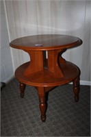 ROUND SIDE TABLE SOLID WOOD