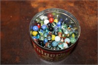 TIN OF MARBLES