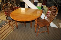 DROP LEAF TABLE AND 2 CHAIRS