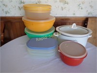 Rival Crock Pot and Tupperware