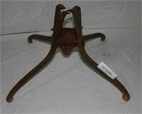 CIRCA 1890'S CAST IRON CHRISTMAS TREE STAND