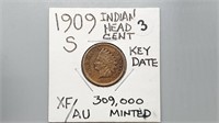 1909s Indian Head Cent rd1003