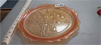CARNIVAL GLASS SERVING PLATE