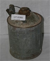 VINTAGE GALVANIZED KEROSENE CAN