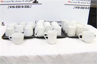 3 TRAYS OF COFFEE MUGS LOT