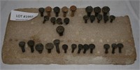 APPROX. 31 RAILROAD DATE NAILS - 1910-1956