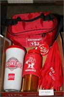 FLAT BOX OF HUSKERS & MORE MERCHANDISE